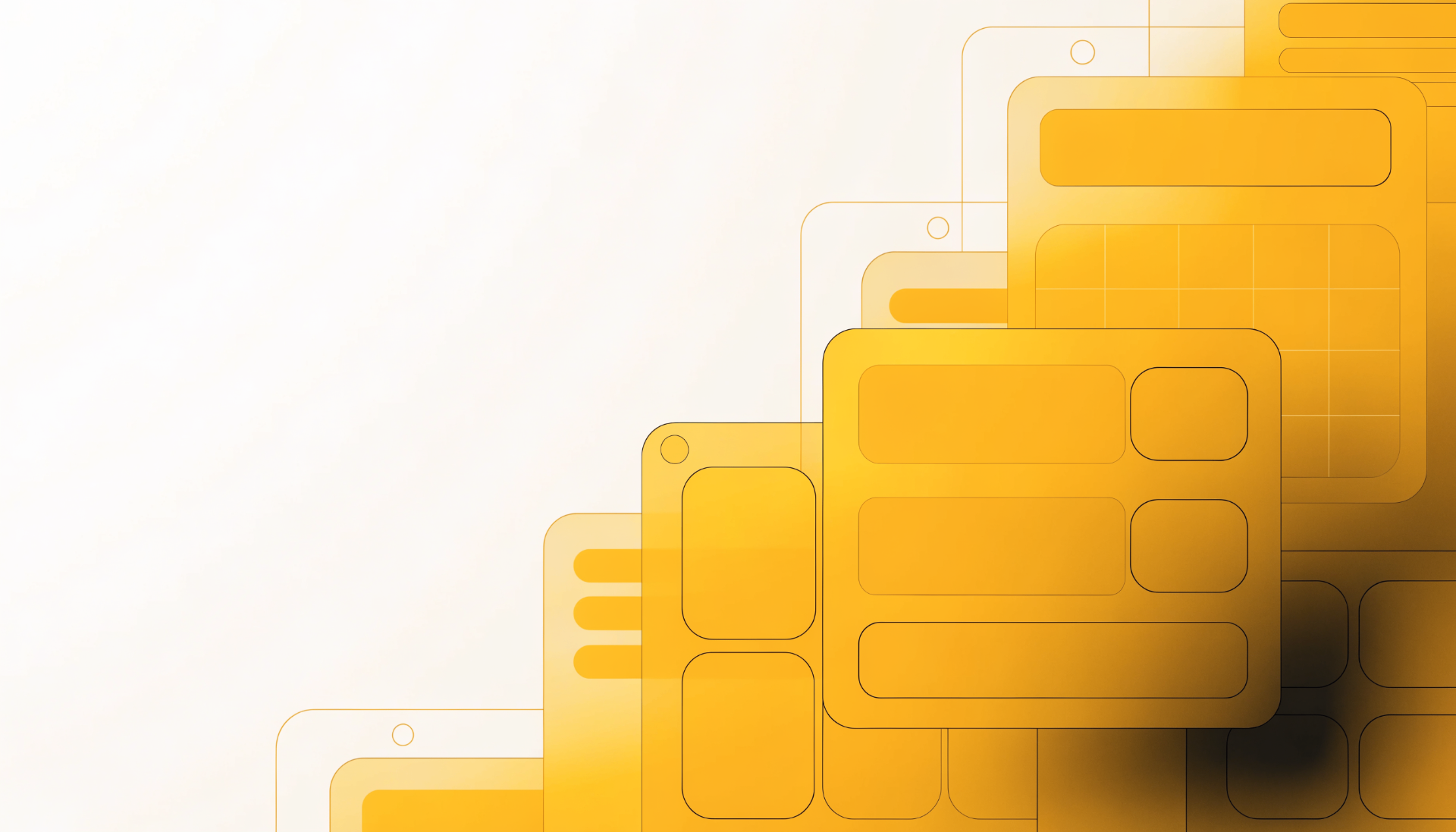 Abstract gold and onyx artwork for Axelerant's design lens