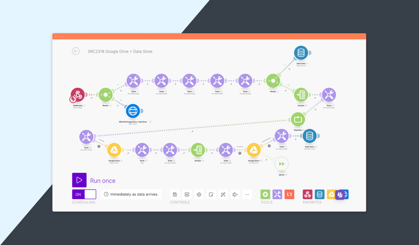 Google drive data store