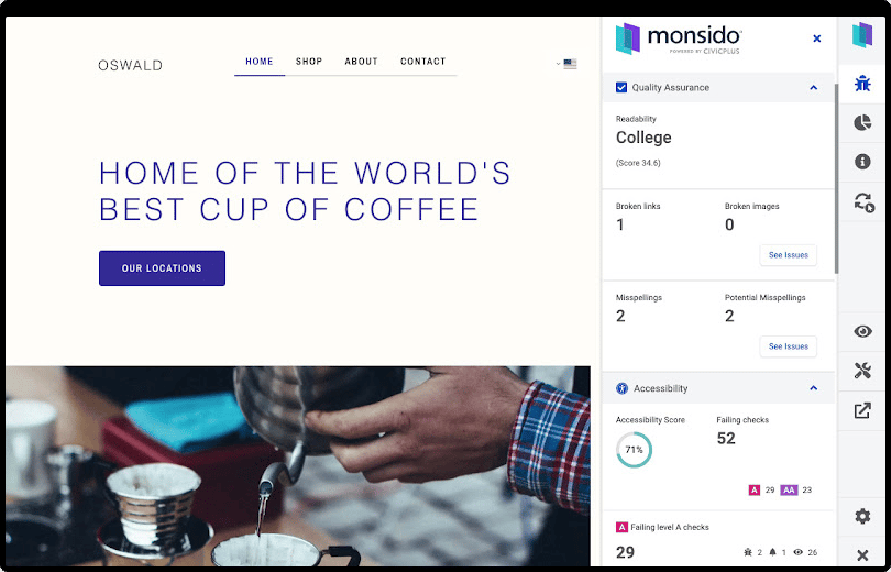 Monsido browser extension